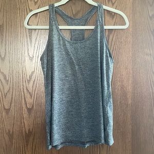 Old Navy Active Grey Striped Tank